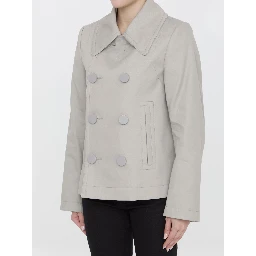 Double-breasted peacoat