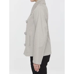 Double-breasted peacoat