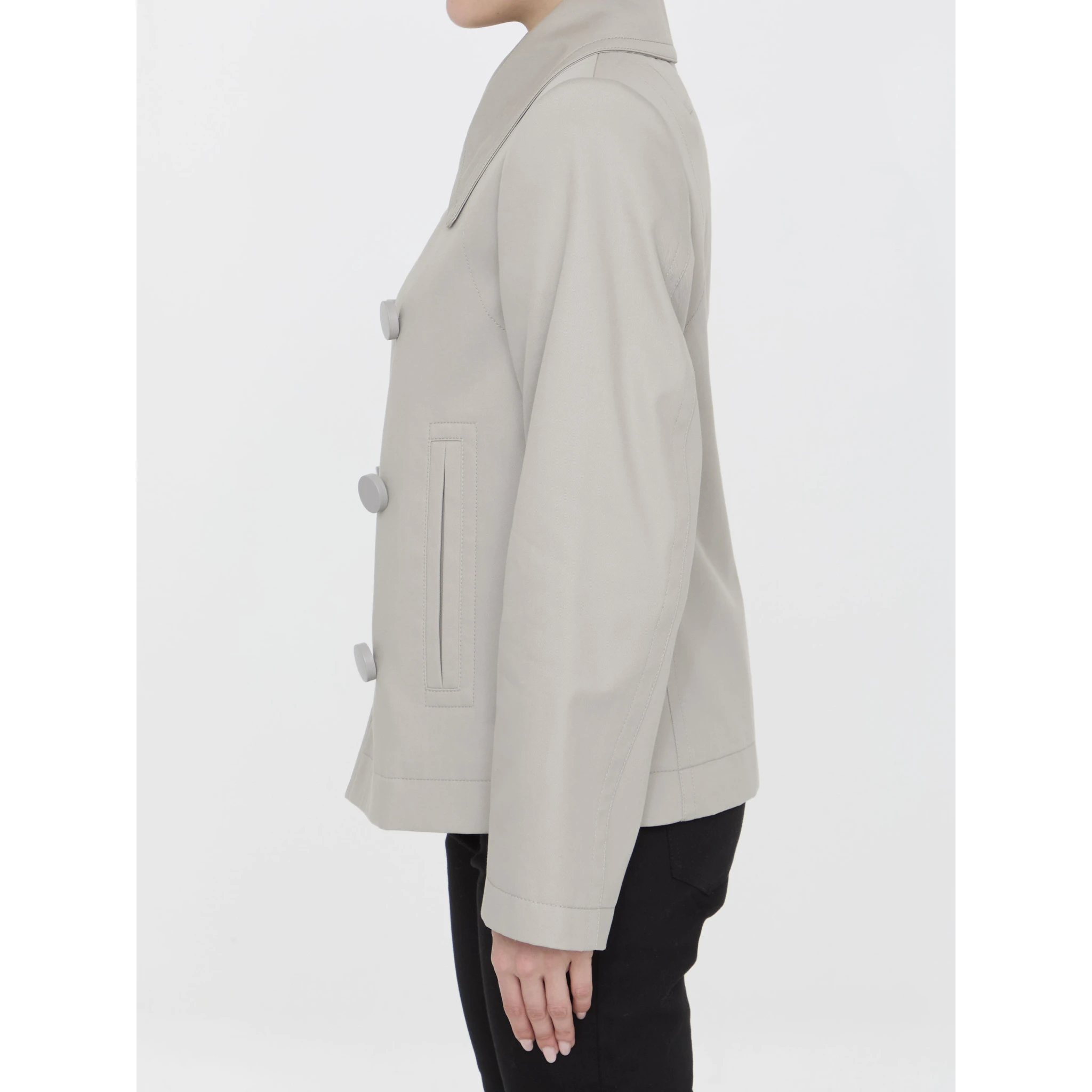 Double-breasted peacoat