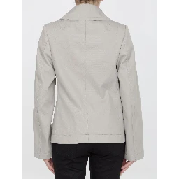 Double-breasted peacoat