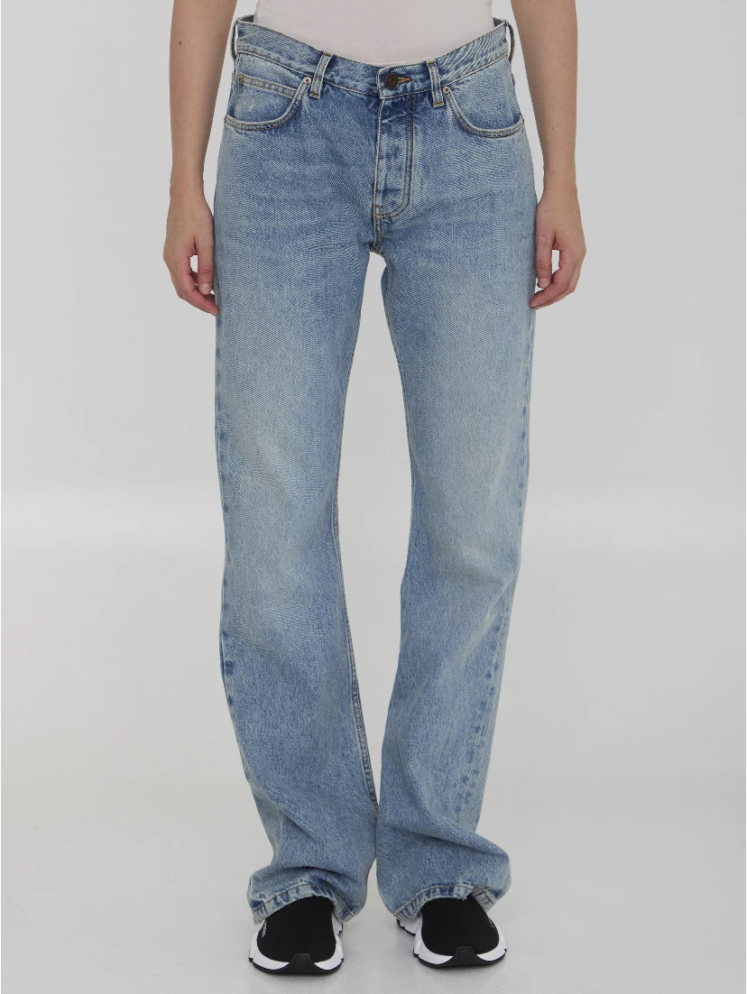 Low waist straight jeans