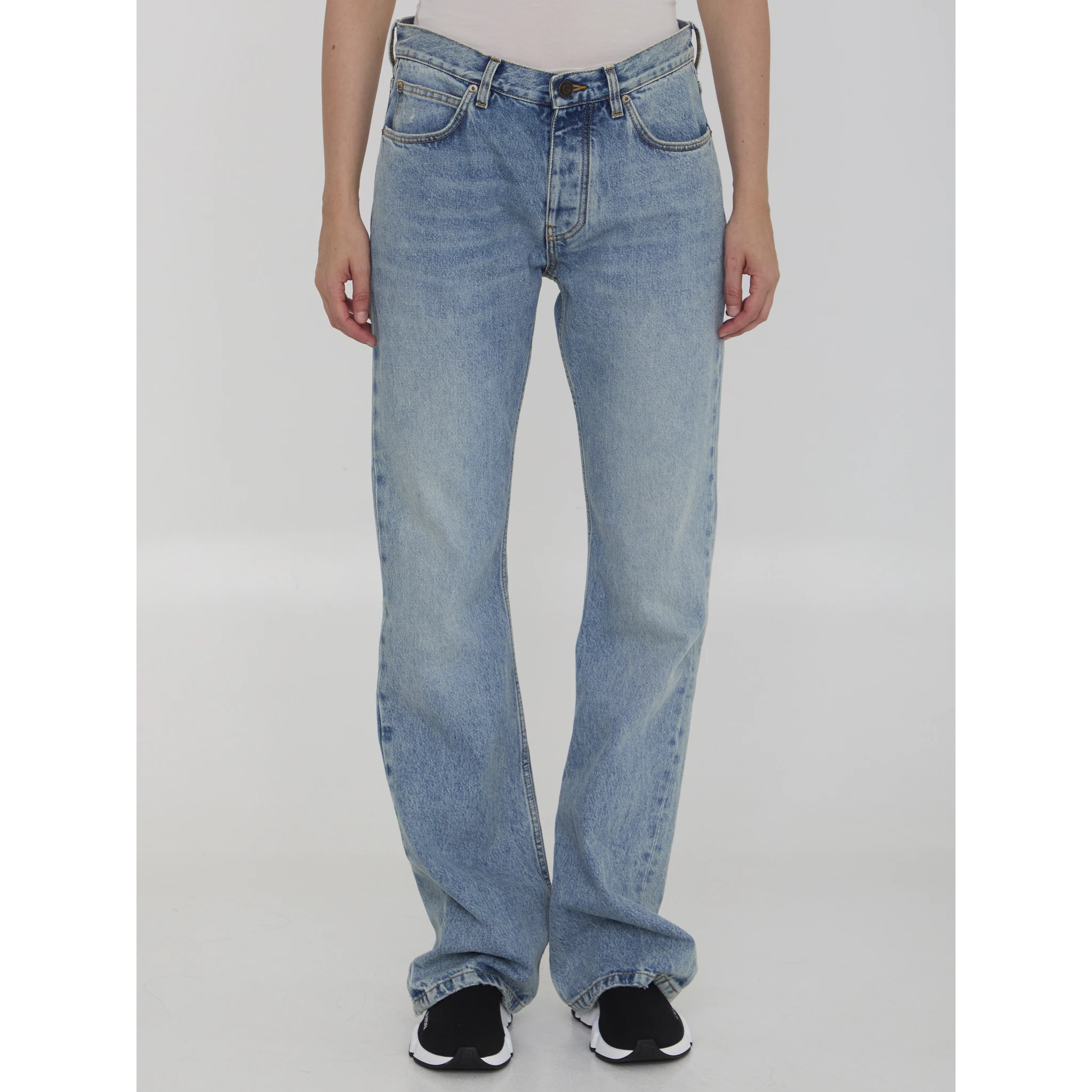 Low waist straight jeans