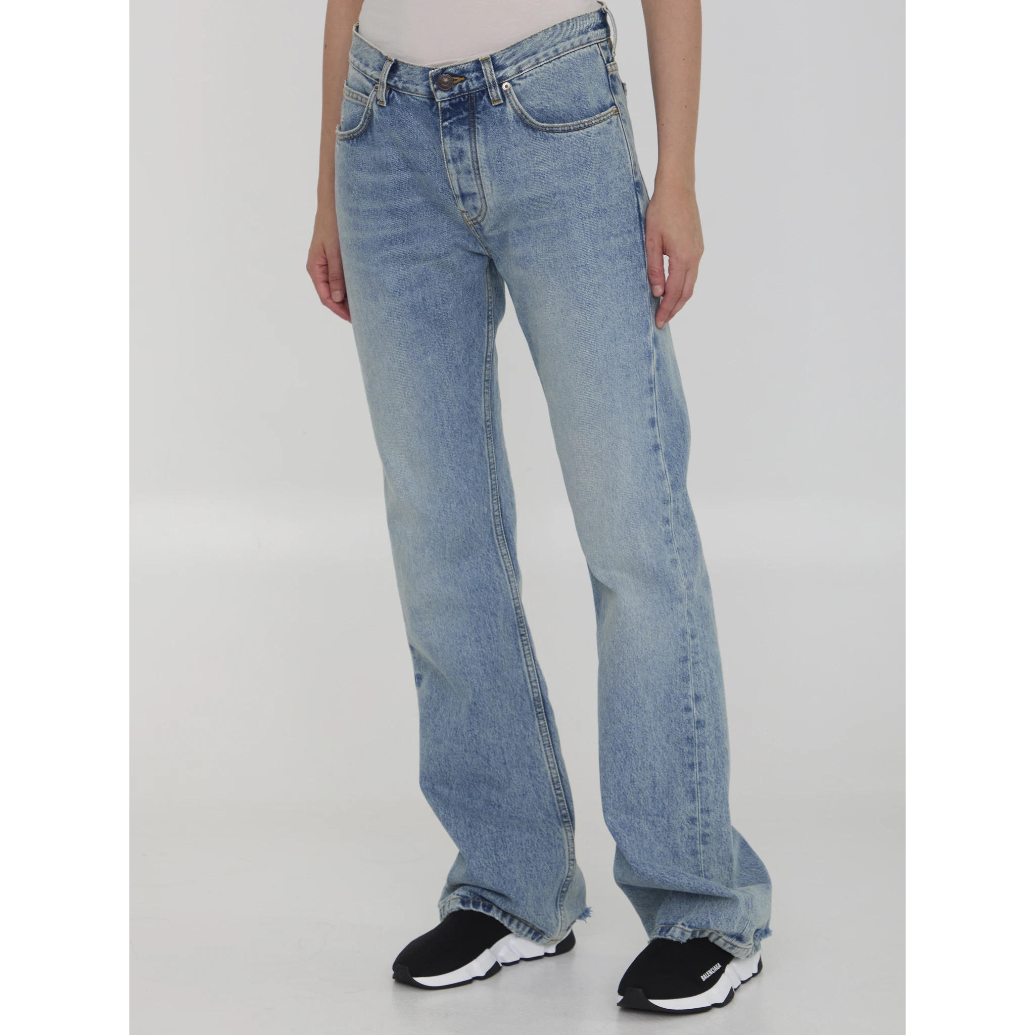 Low waist straight jeans