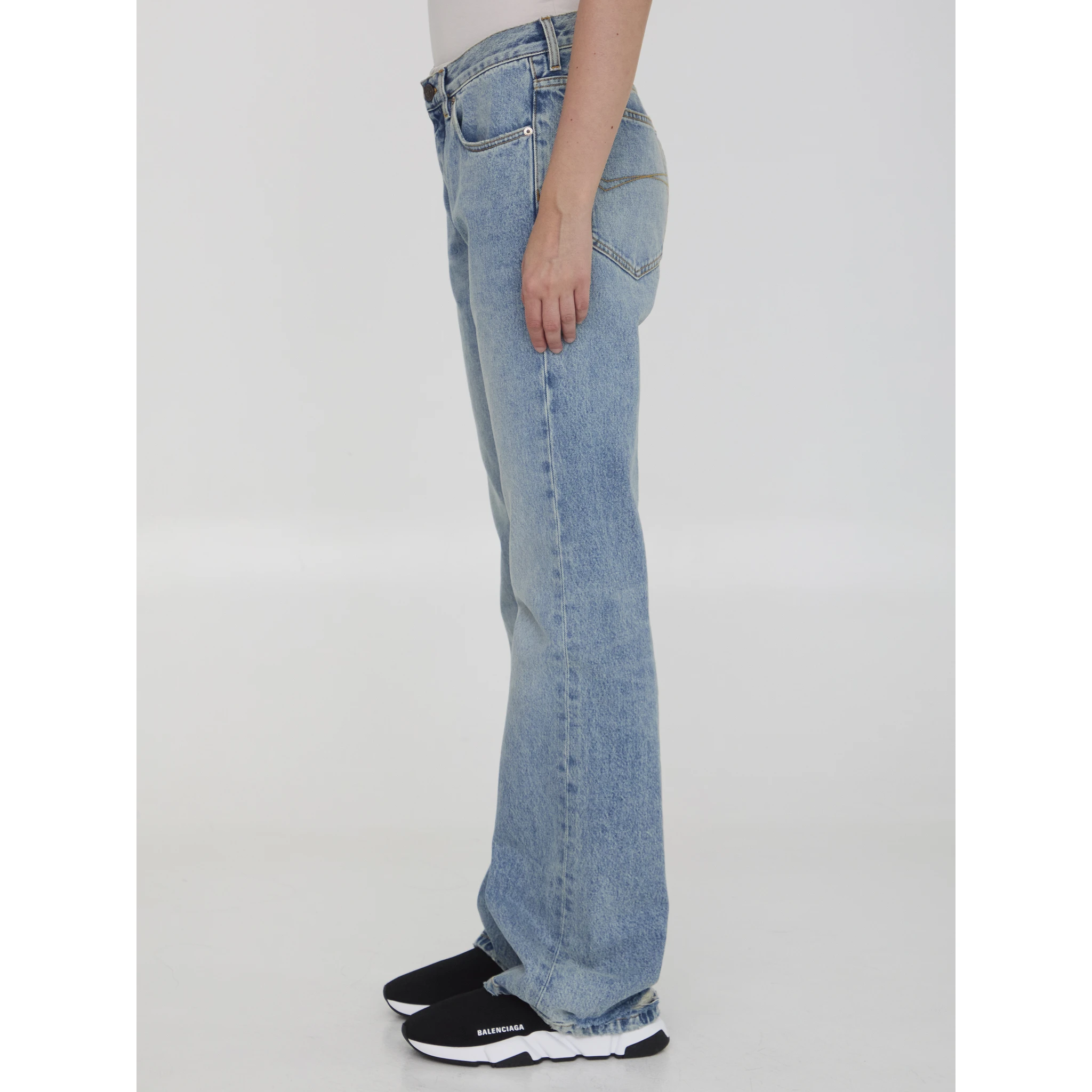 Low waist straight jeans
