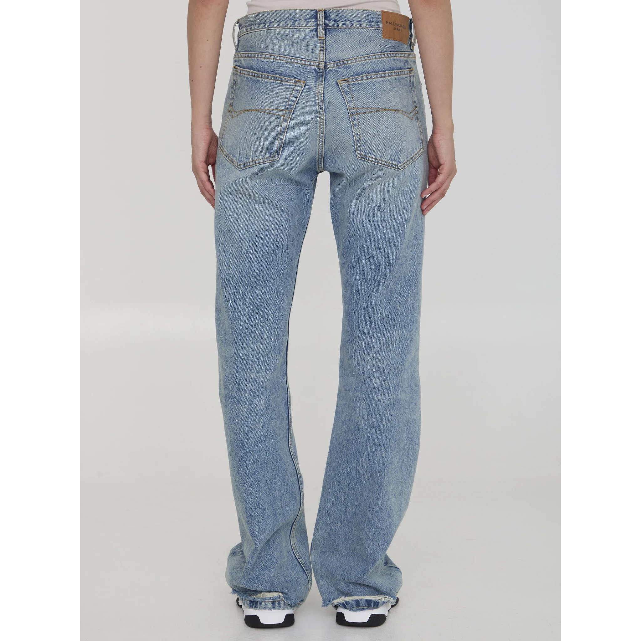 Low waist straight jeans