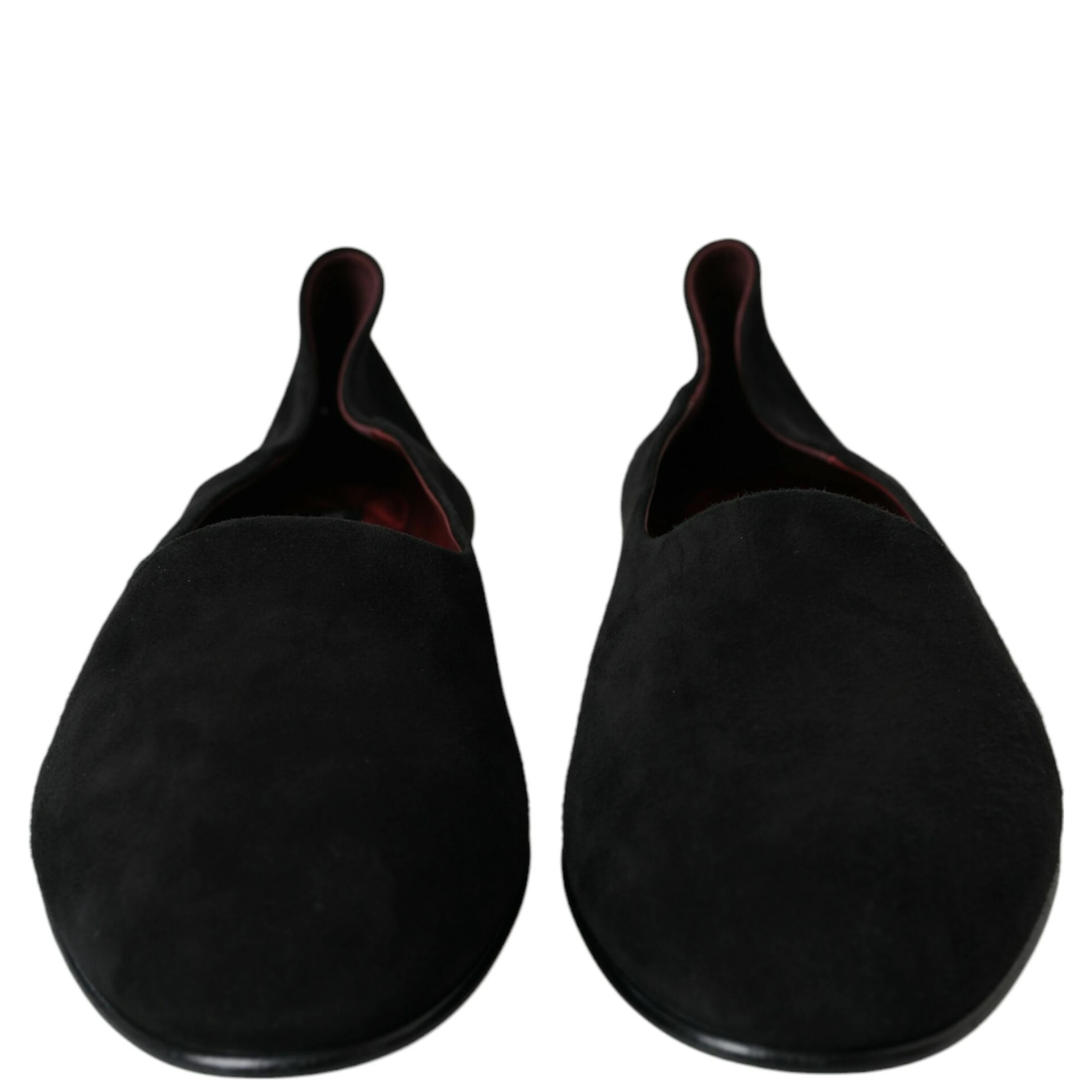 Black Suede Loafers Formal Dress Slip On Shoes