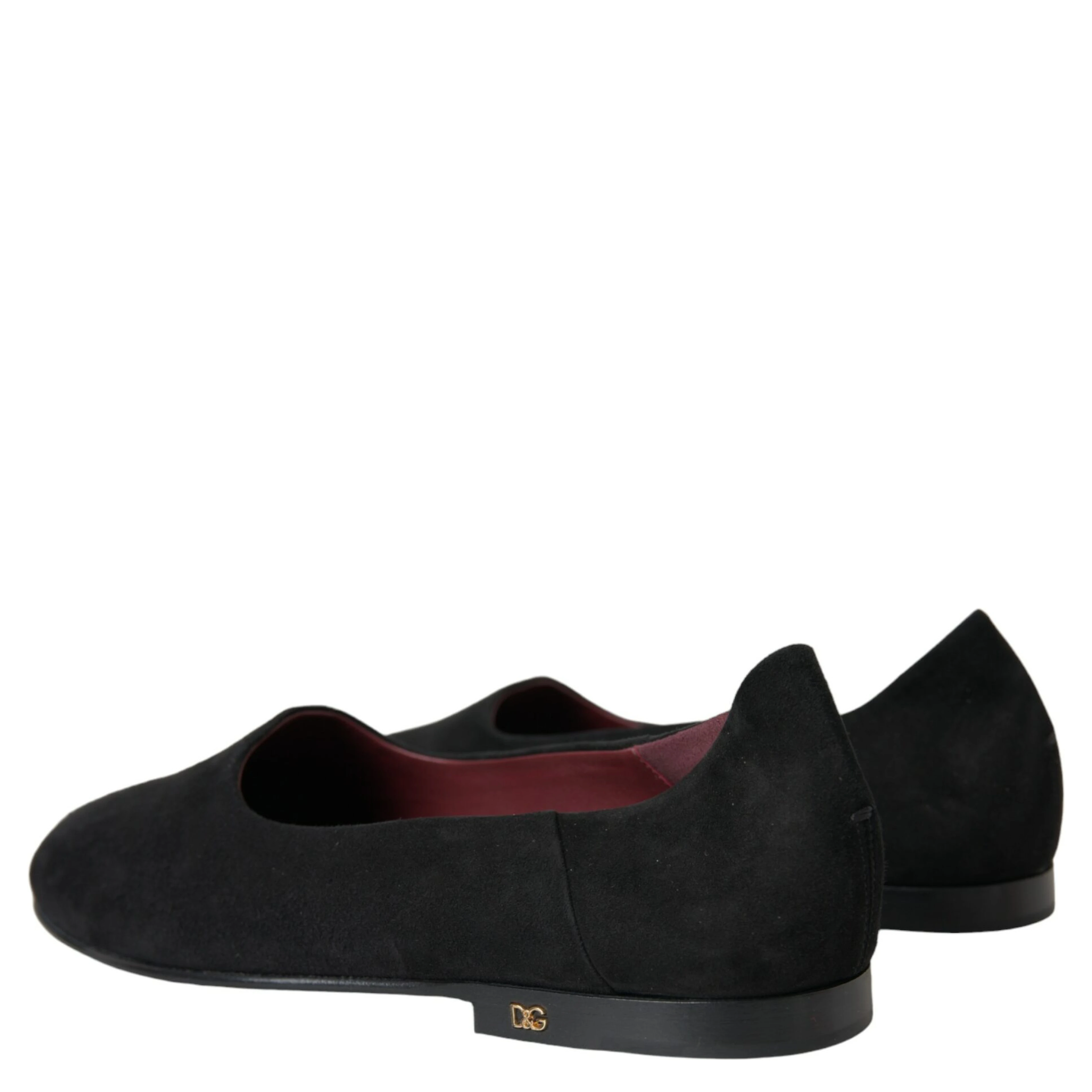Black Suede Loafers Formal Dress Slip On Shoes