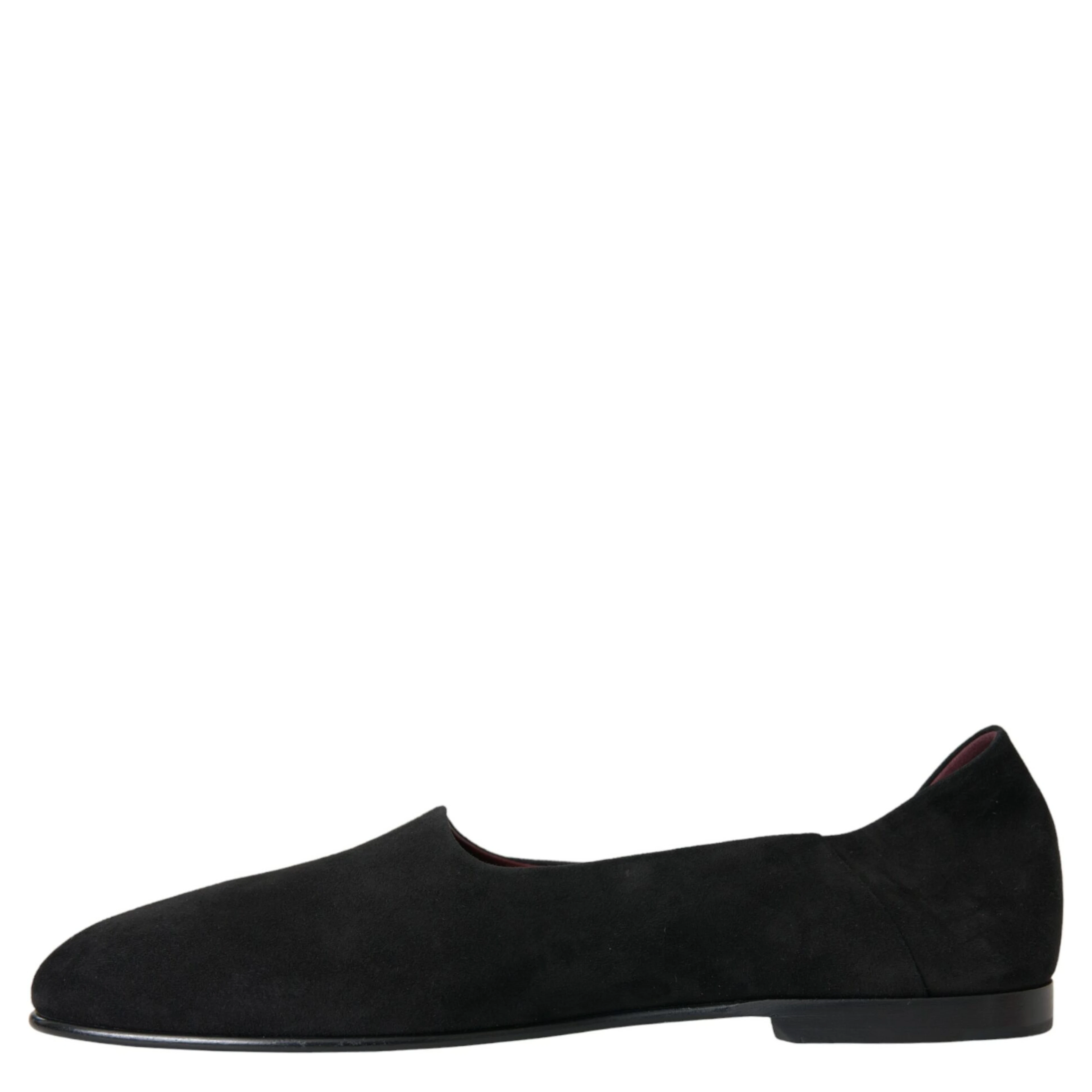 Black Suede Loafers Formal Dress Slip On Shoes