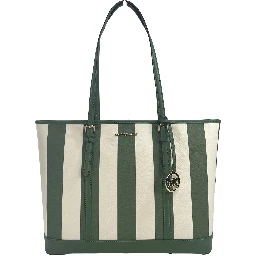 Jet Set Travel Large TZ Shoulder PVC Tote Bag Purse Fern Green
