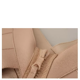 Beige Leather Open Shoulder Sheath Mini Dress