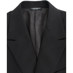 Black wool slim fit blazer