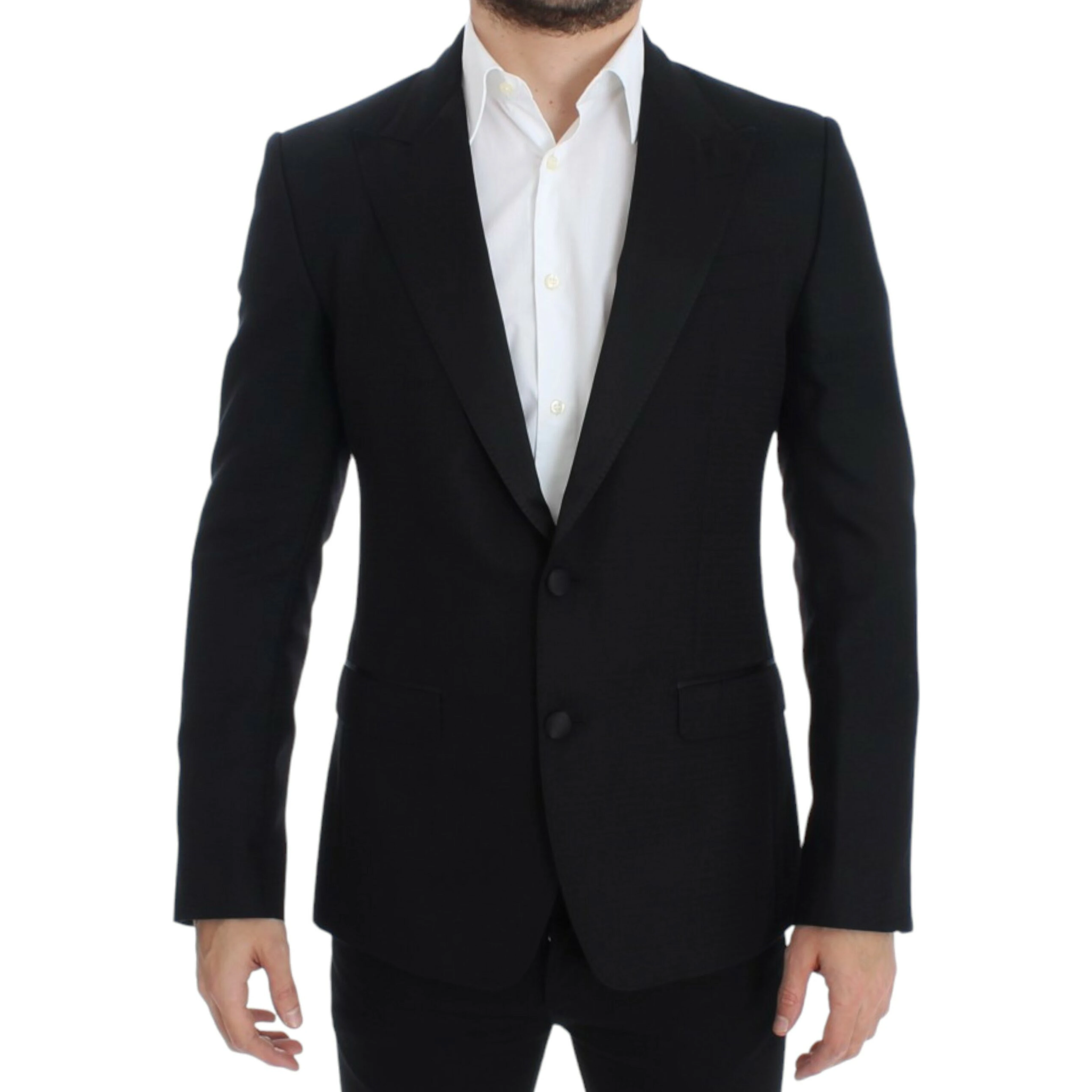 Black wool silk SICILIA blazer