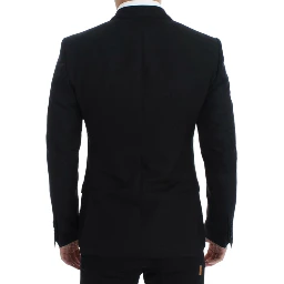 Black wool silk SICILIA blazer