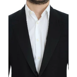 Black wool silk SICILIA blazer