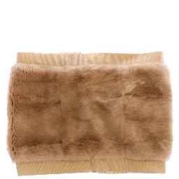 Beige MINK Fur Scarf Foulard Neck Wrap