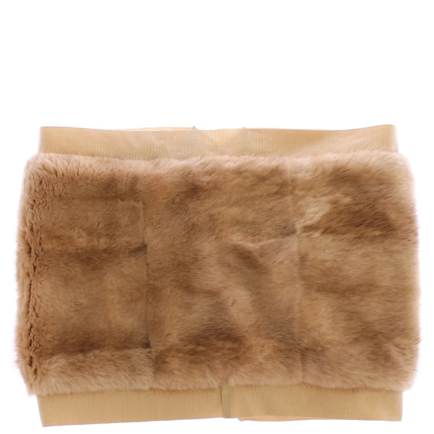 Beige MINK Fur Scarf Foulard Neck Wrap
