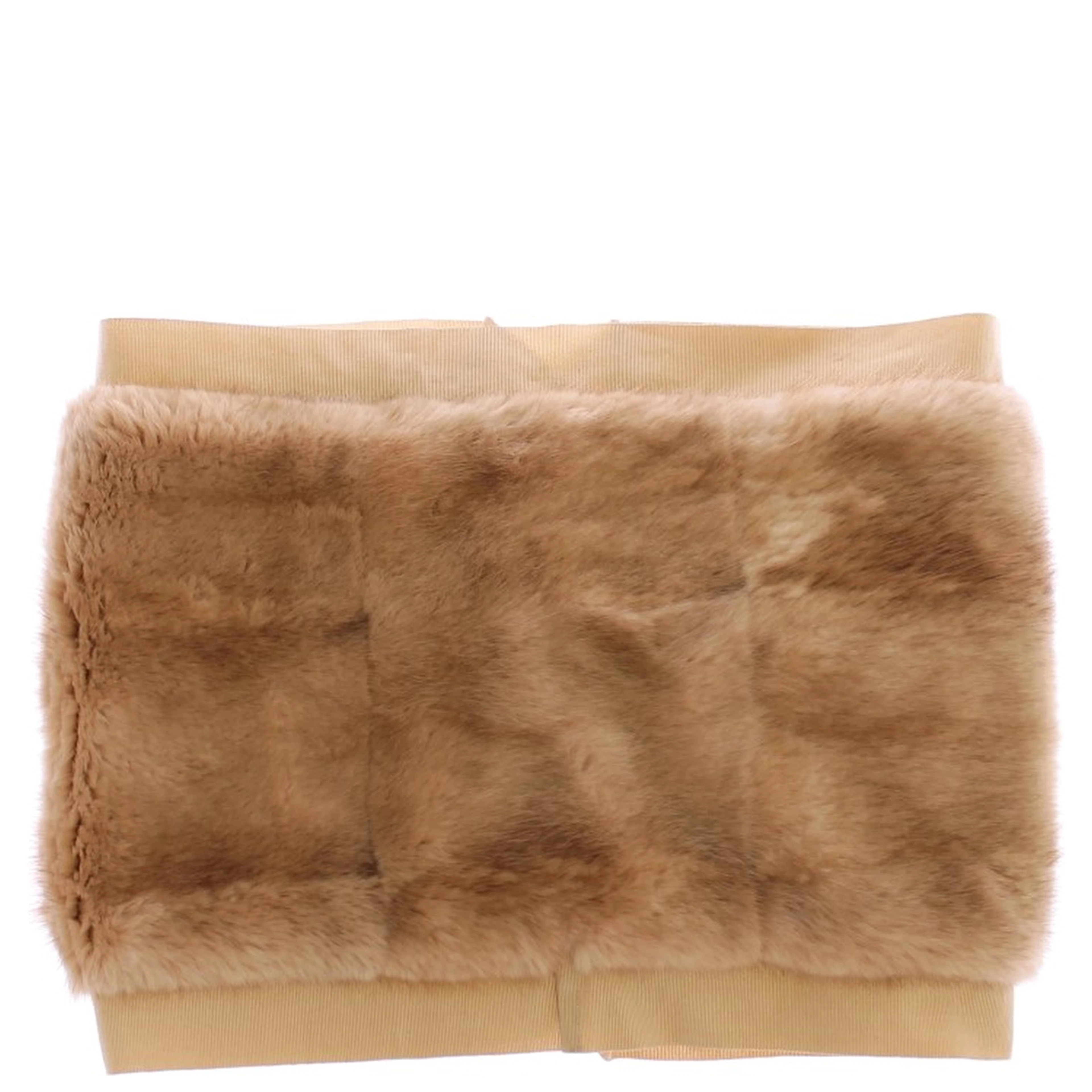 Beige MINK Fur Scarf Foulard Neck Wrap