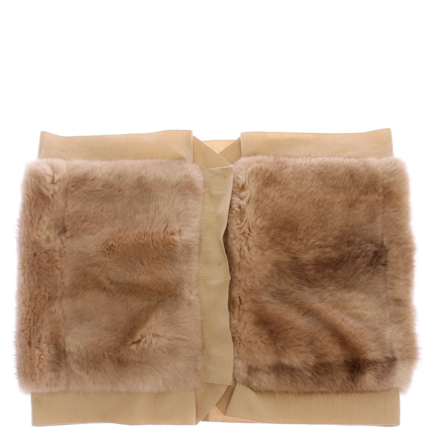 Beige MINK Fur Scarf Foulard Neck Wrap