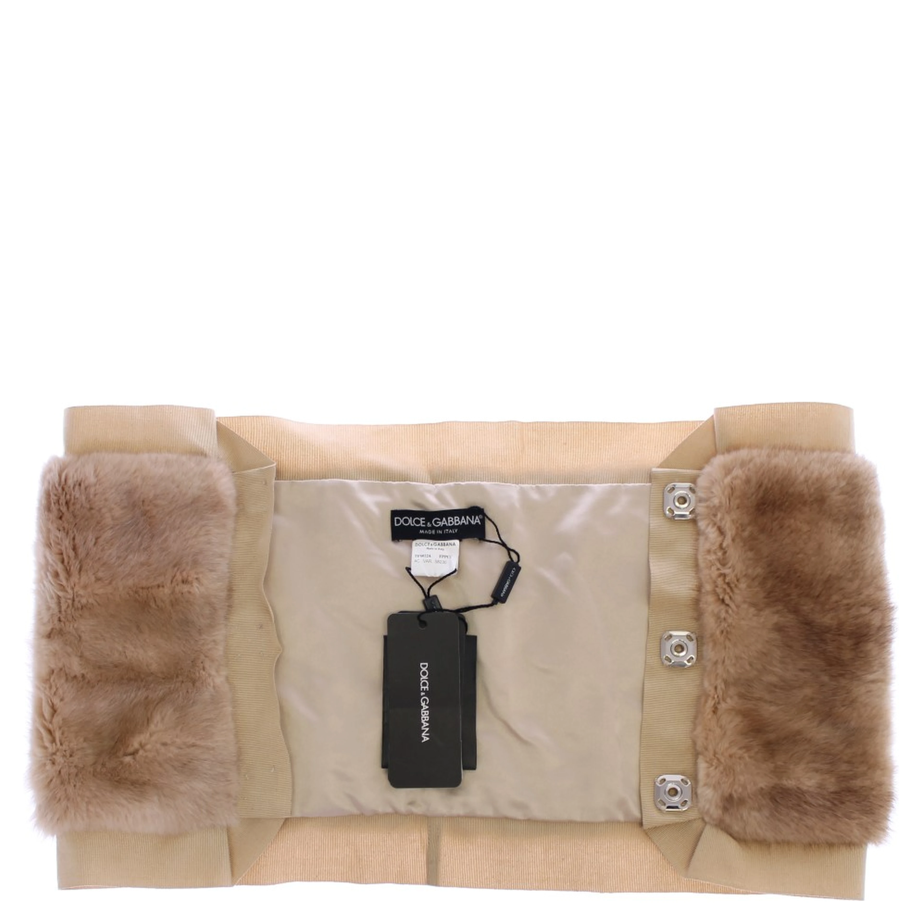 Beige MINK Fur Scarf Foulard Neck Wrap