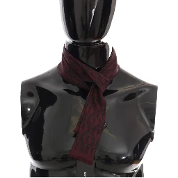 Bordeaux Silk Crown Chili Scarf