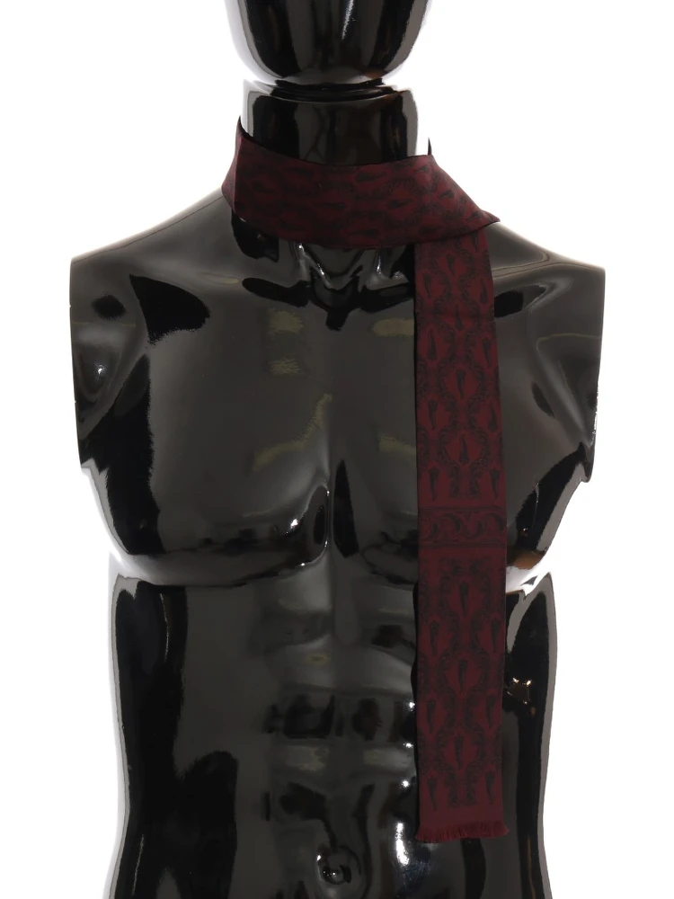 Bordeaux Silk Crown Chili Scarf alternative