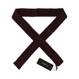 Bordeaux Silk Crown Chili Scarf