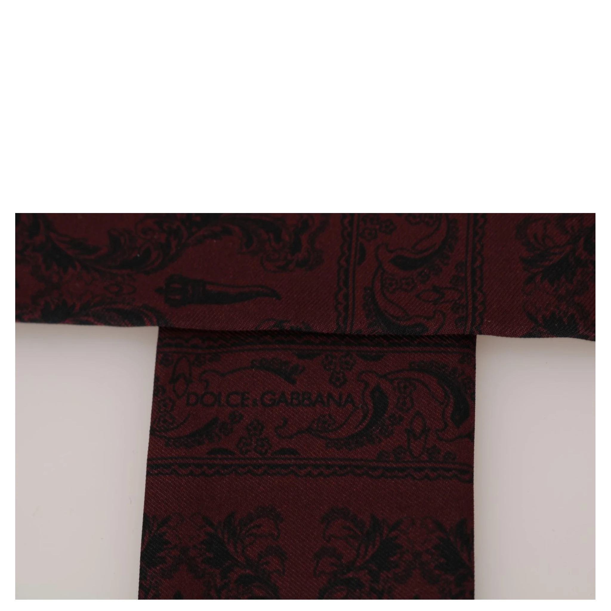 Bordeaux Silk Crown Chili Scarf