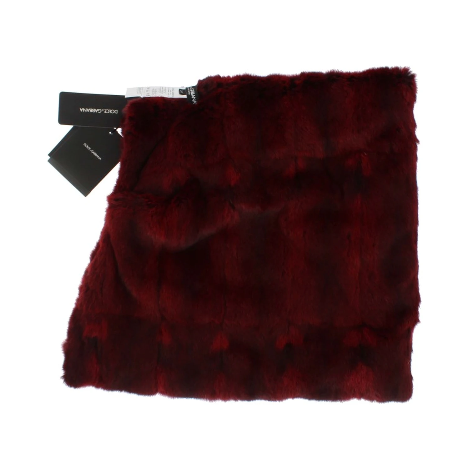 Bordeaux Hamster Fur Crochet Hood Scarf Hat