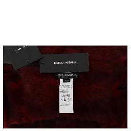 Bordeaux Hamster Fur Crochet Hood Scarf Hat
