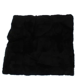 Black Weasel Fur Crochet Hood Scarf Hat