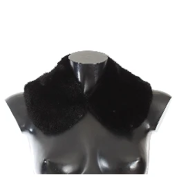 Black Mink Fur Shoulder Collar Scarf