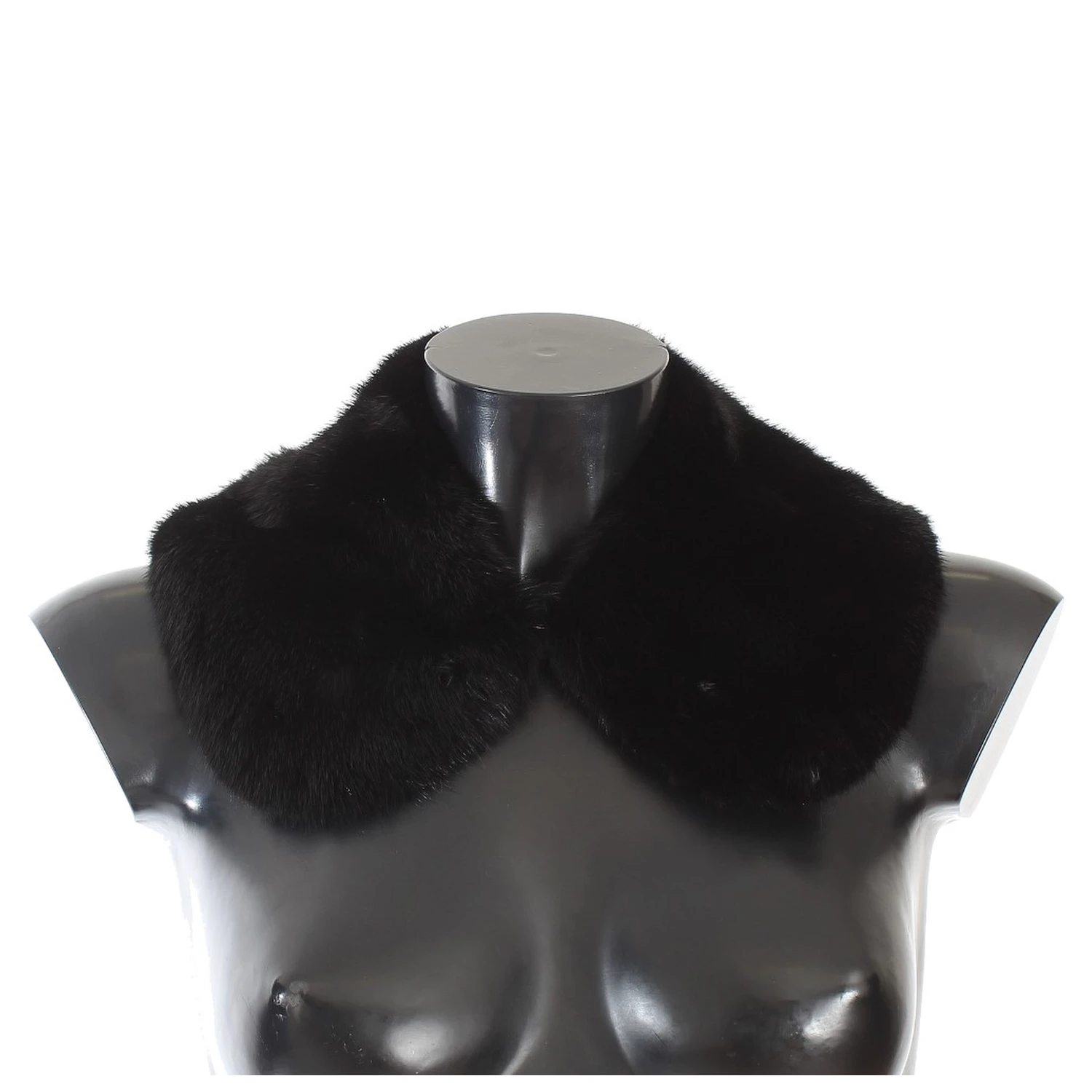 Black Mink Fur Shoulder Collar Scarf