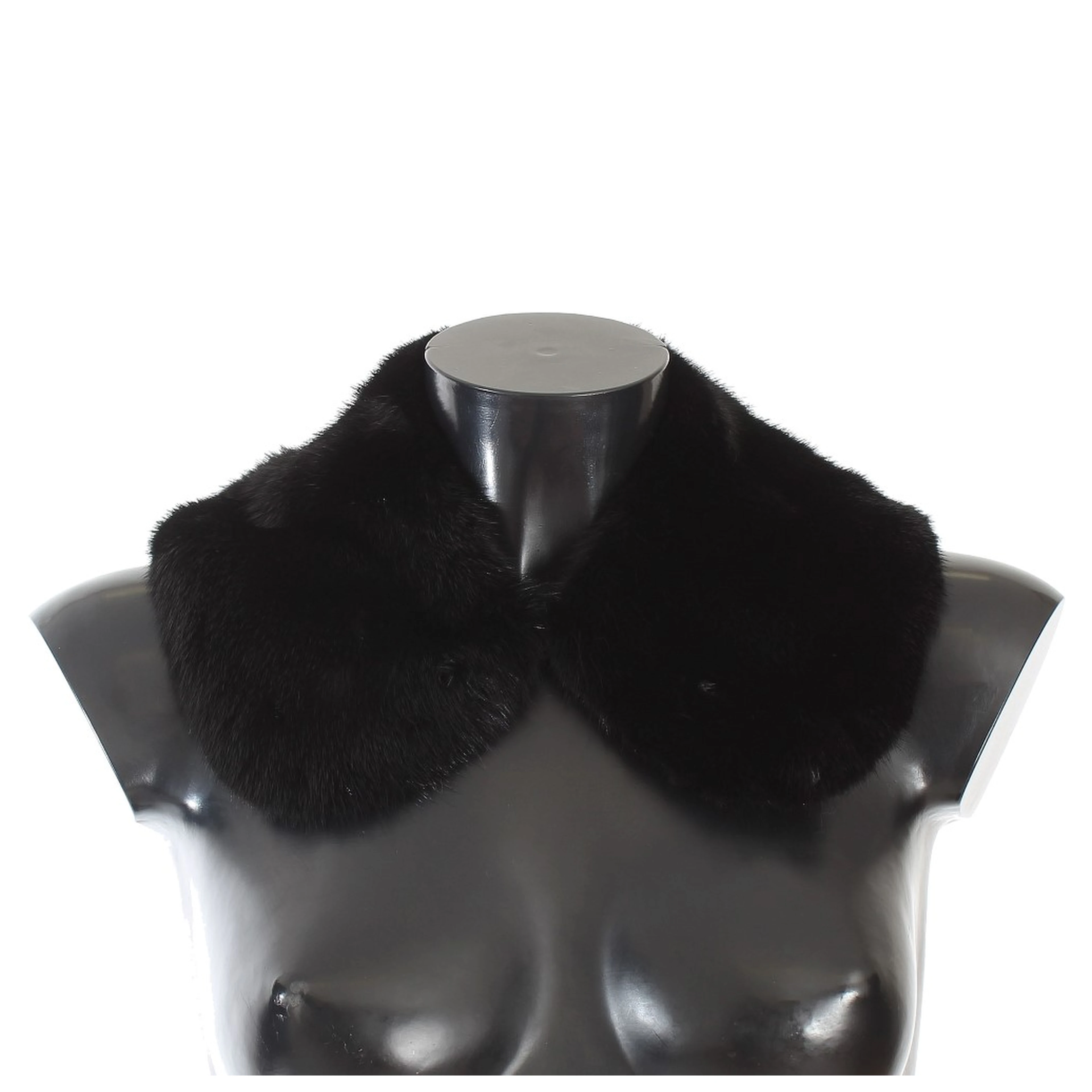 Black Mink Fur Shoulder Collar Scarf
