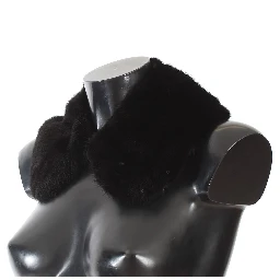 Black Mink Fur Shoulder Collar Scarf