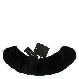 Black Mink Fur Shoulder Collar Scarf