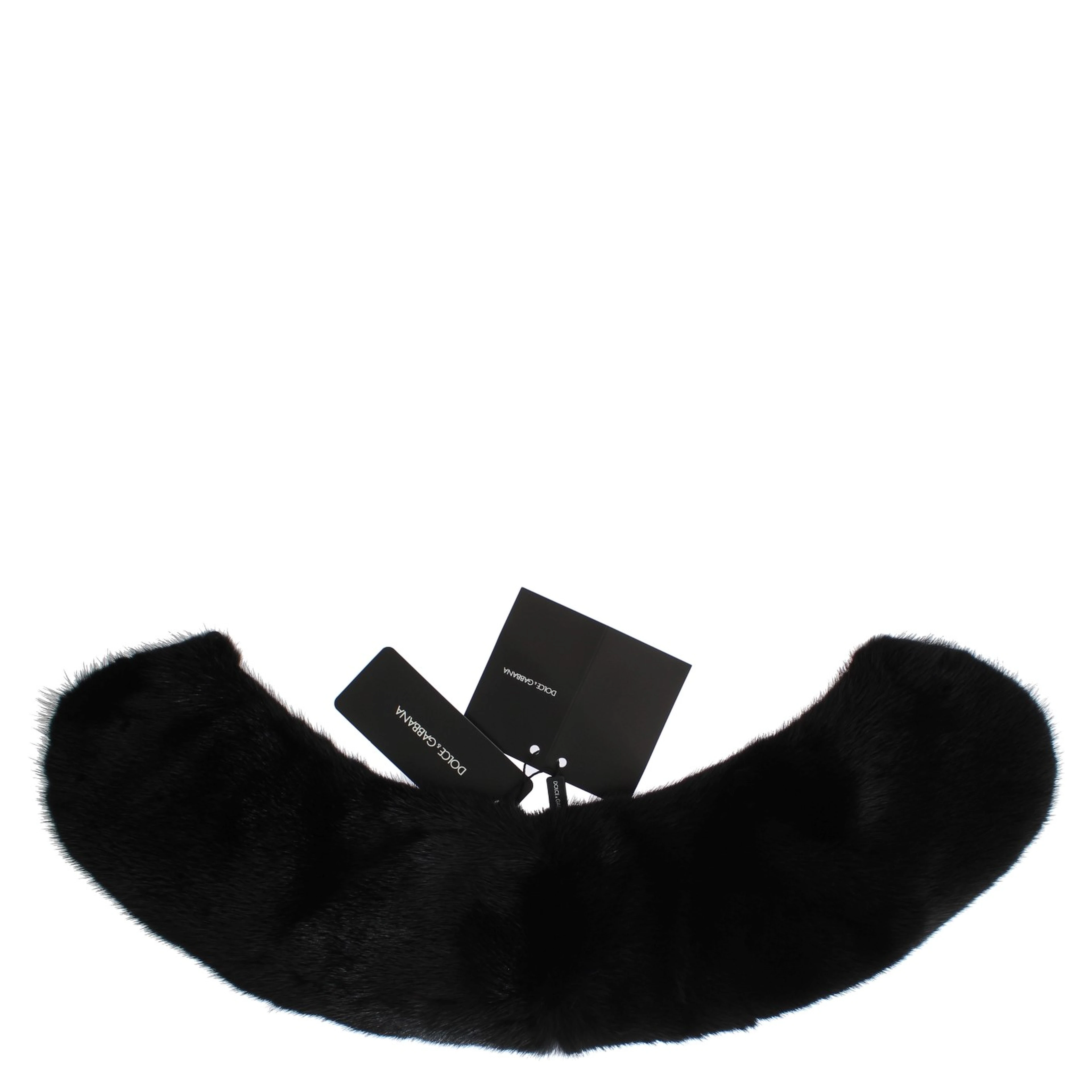 Black Mink Fur Shoulder Collar Scarf
