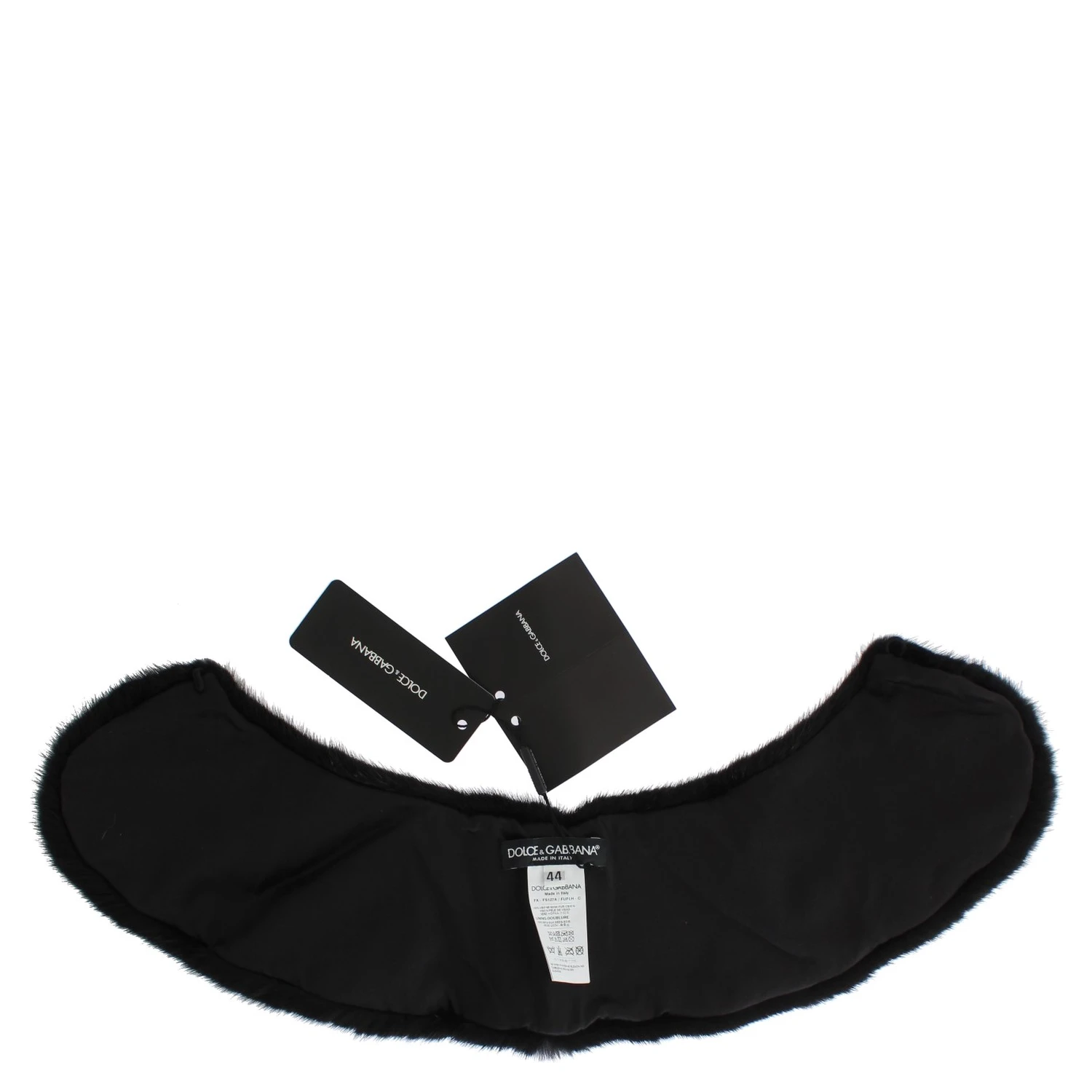 Black Mink Fur Shoulder Collar Scarf