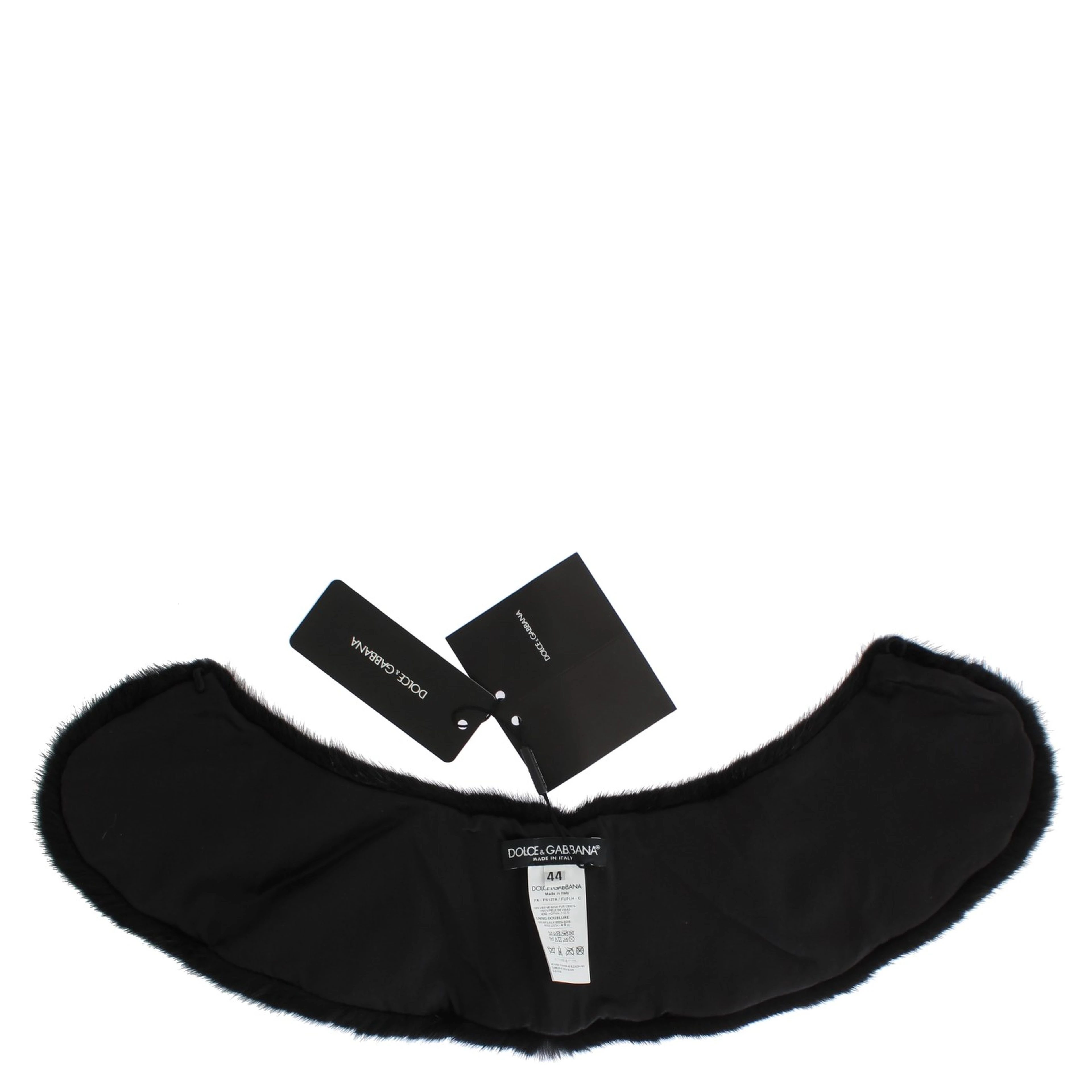 Black Mink Fur Shoulder Collar Scarf