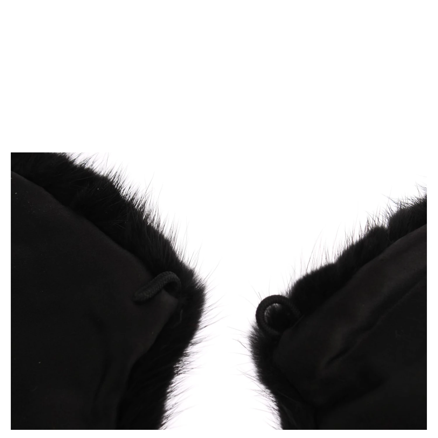 Black Mink Fur Shoulder Collar Scarf