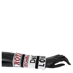 Multicolor Wool Knit D&G Love Wristband Wrap