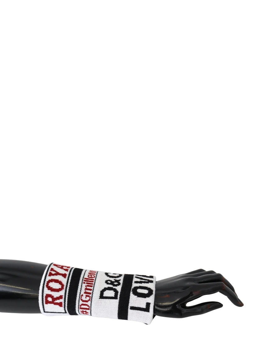 Multicolor Wool Knit D&G Love Wristband Wrap