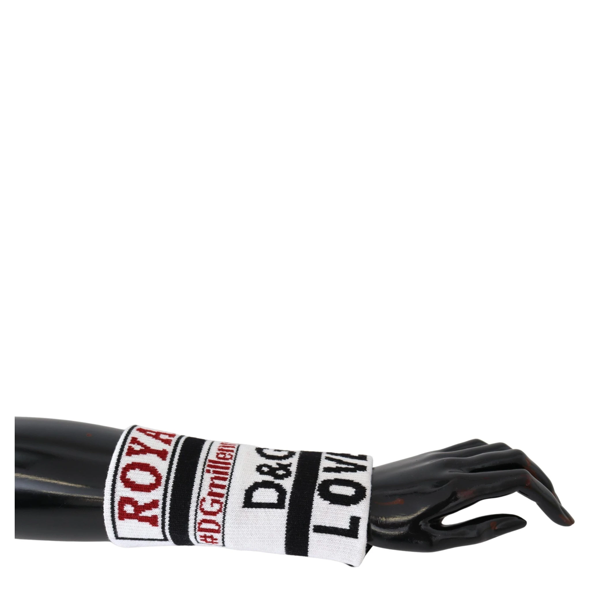 Multicolor Wool Knit D&G Love Wristband Wrap