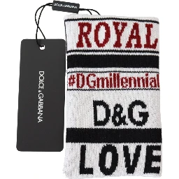 Multicolor Wool Knit D&G Love Wristband Wrap