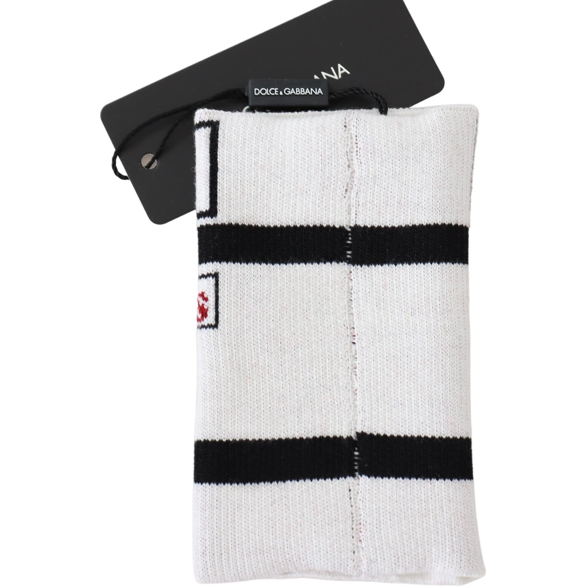 Multicolor Wool Knit D&G Love Wristband Wrap