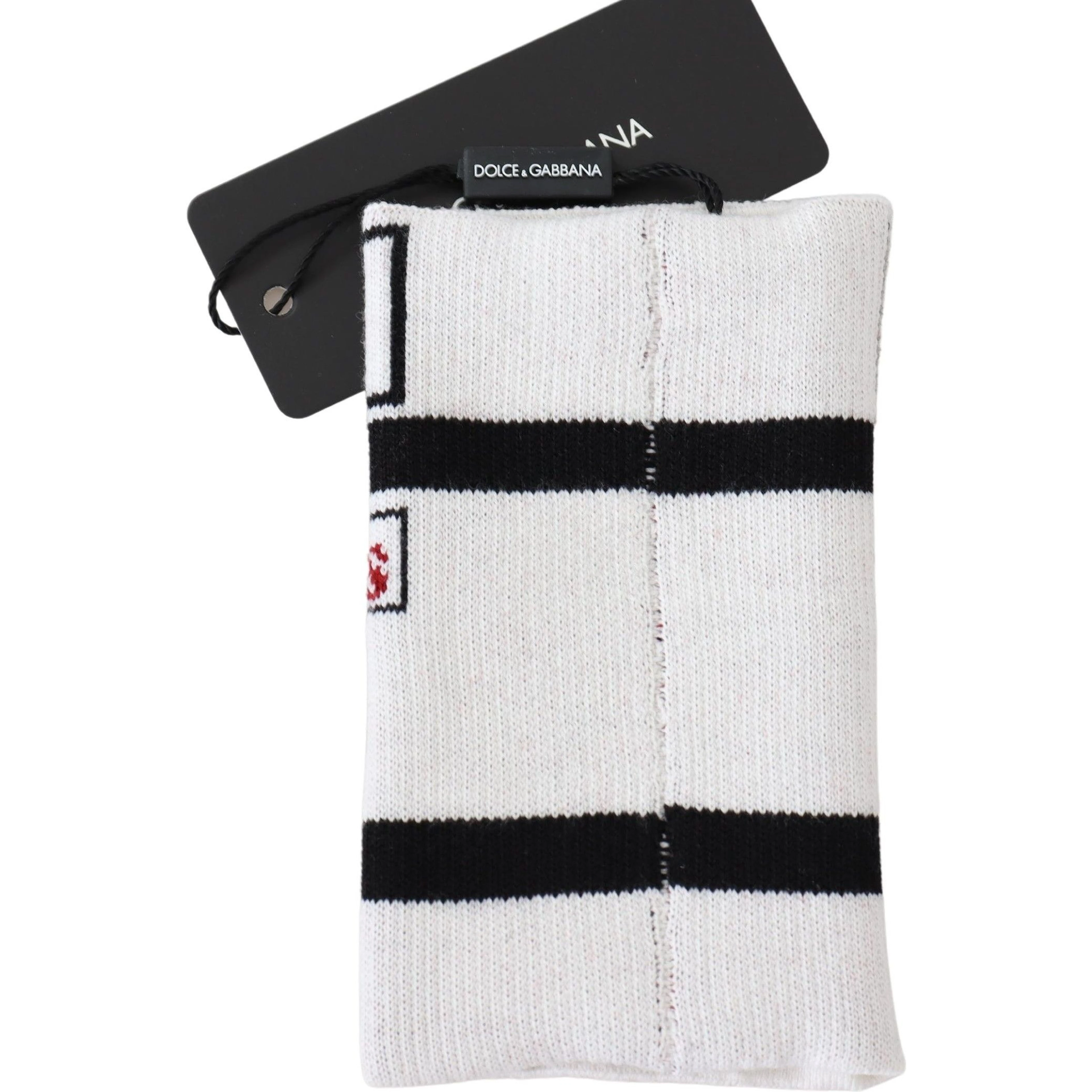 Multicolor Wool Knit D&G Love Wristband Wrap