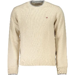 Beige Fabric Sweater