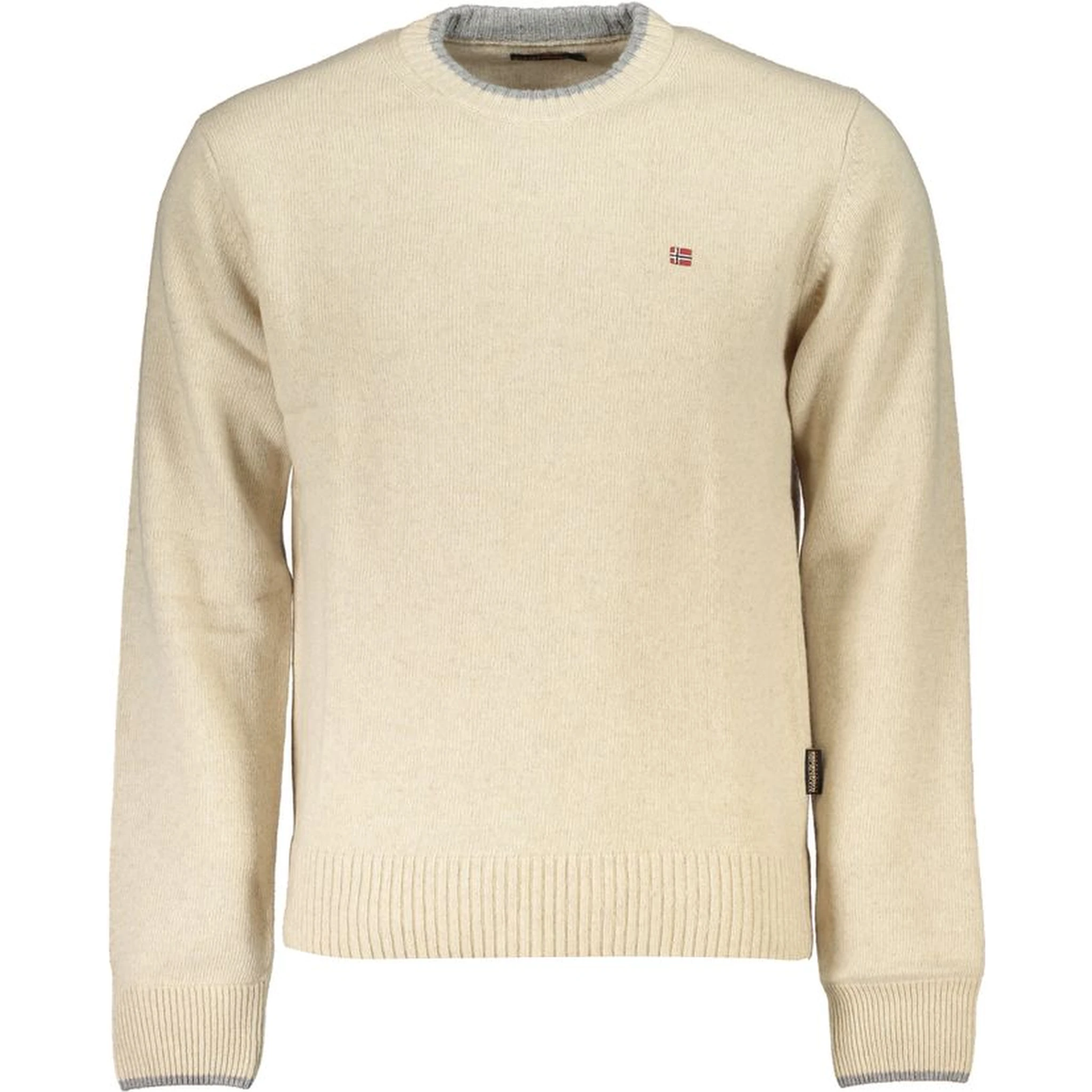Beige Fabric Sweater