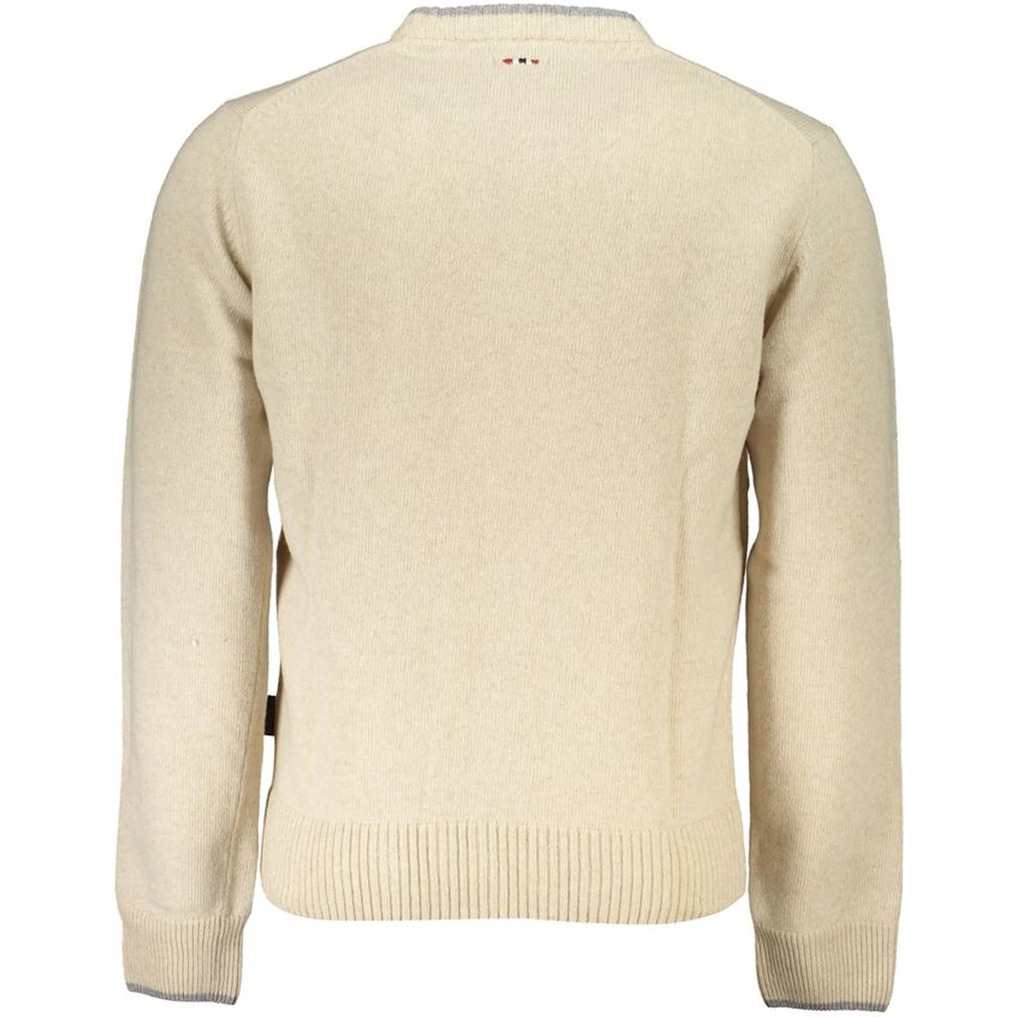 Beige Fabric Sweater