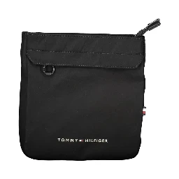 Black Polyester Shoulder Bag