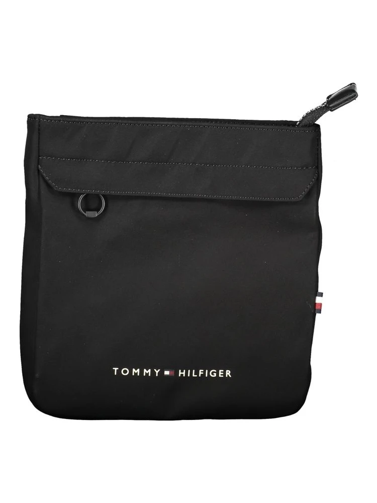 Black Polyester Shoulder Bag